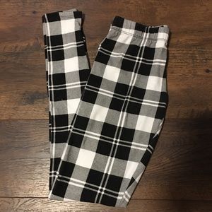 Plaid leggings